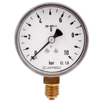 Rohrfeder-standardmanometerfürdie gastechnik typ d3