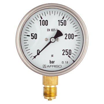 Afriso波登管压力计用于工业应用的类型D4