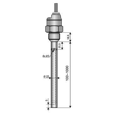 AfrisoKapazitiverFüllstandTransmitterCapfox®EFT20