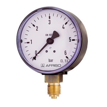 Afriso标准波登管压力计类型D1