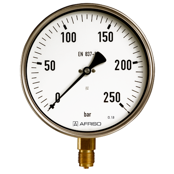 Afriso波登管压力计用于工业应用的类型D4