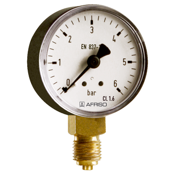 Afriso标准波登管压力计类型D1